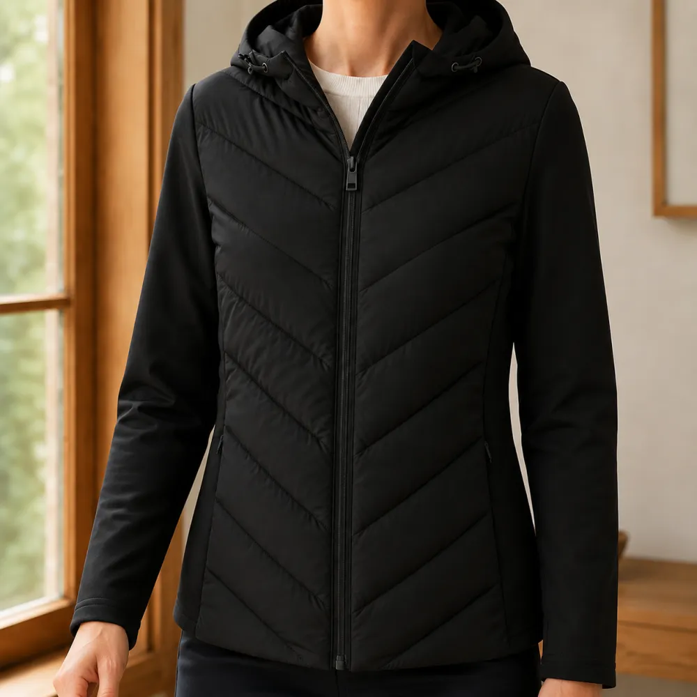 Chevron Hooded Jacket