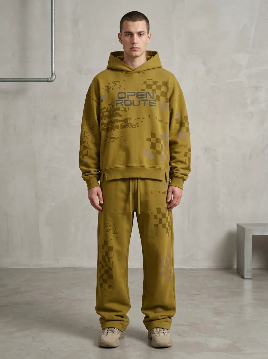 Tracksuit Digital-Camo Camo Men's Two-Piece Tracksuit