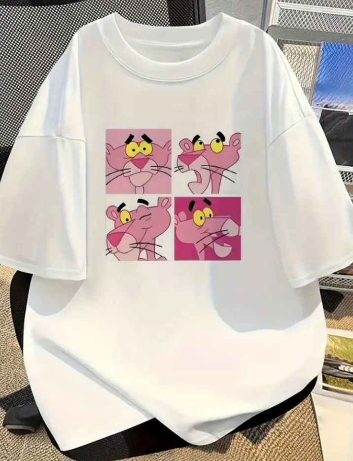 Cartoon Faces Cotton Tee