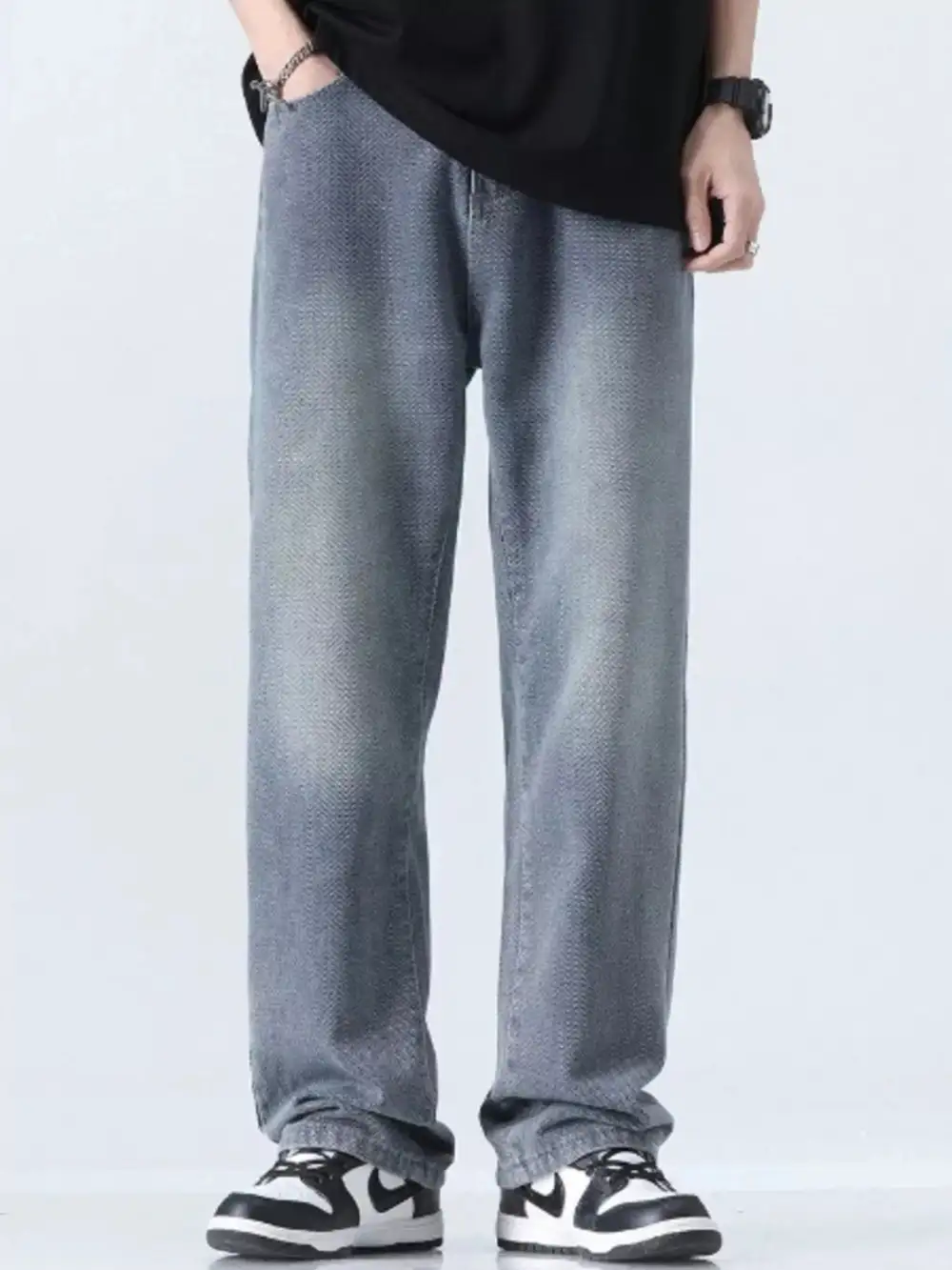 Relaxed Fit Straight Leg Jeans