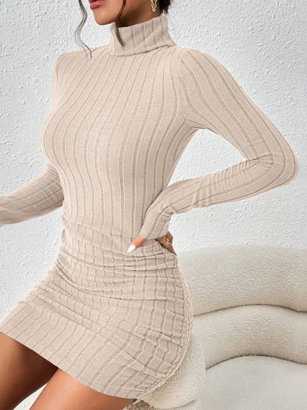 Ribbed Mini Dress