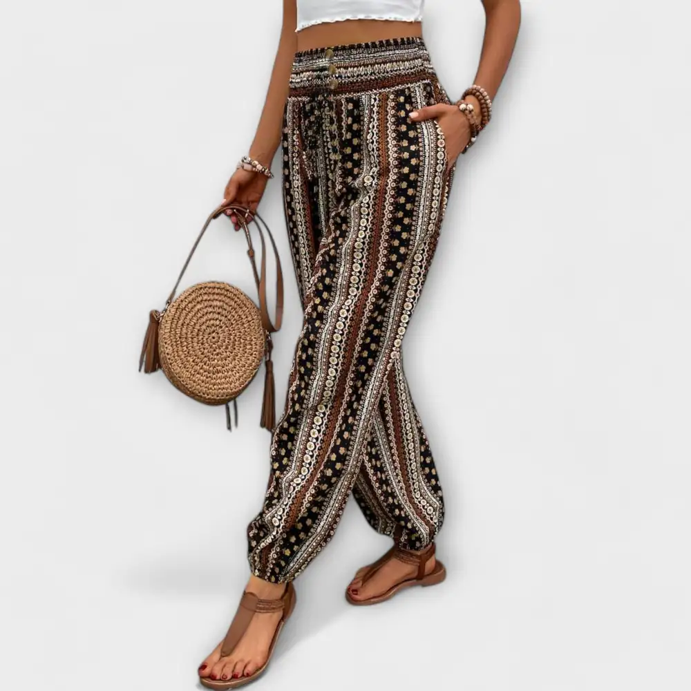Ethnic Print Everyday Trousers