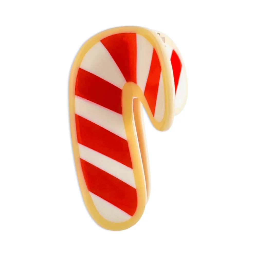 Candy Cane Cookie Hair Claw Clip