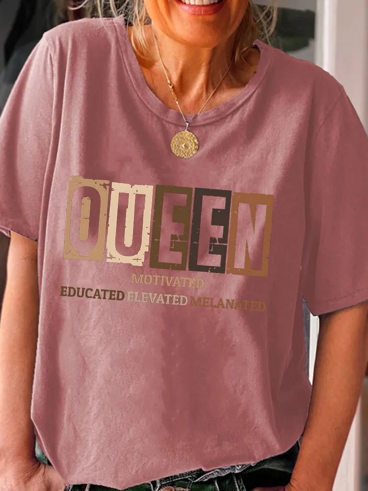 Empowerment Slogan Short-Sleeved T-Shirts