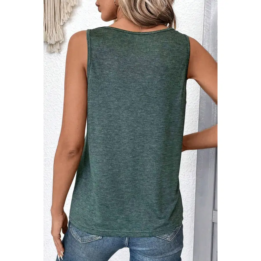Soft V Neck Wide Strap Tank
