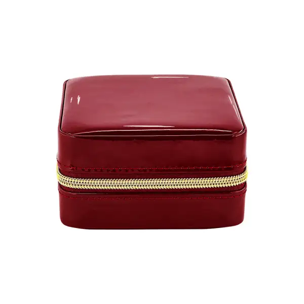 Mirror Lid Travel Jewelry Case