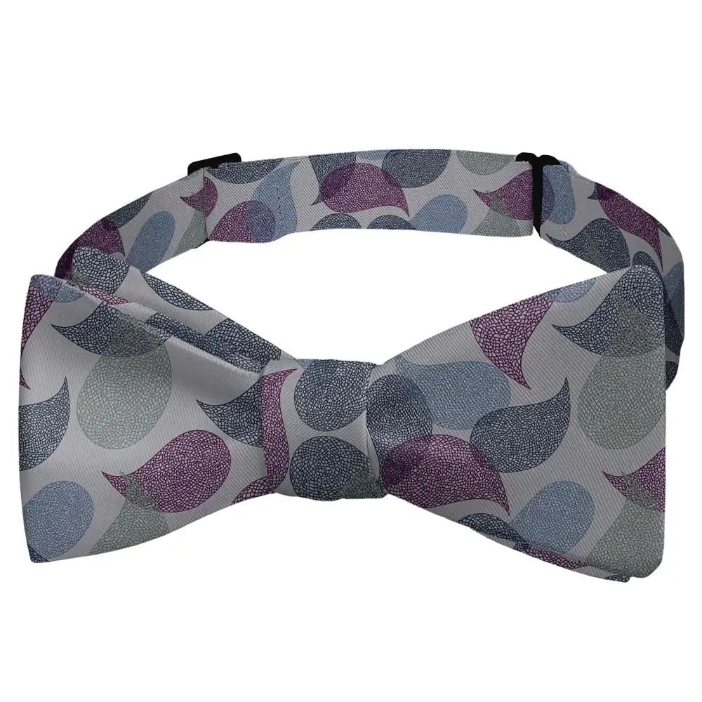 Petal Paisley Motif Bow Tie