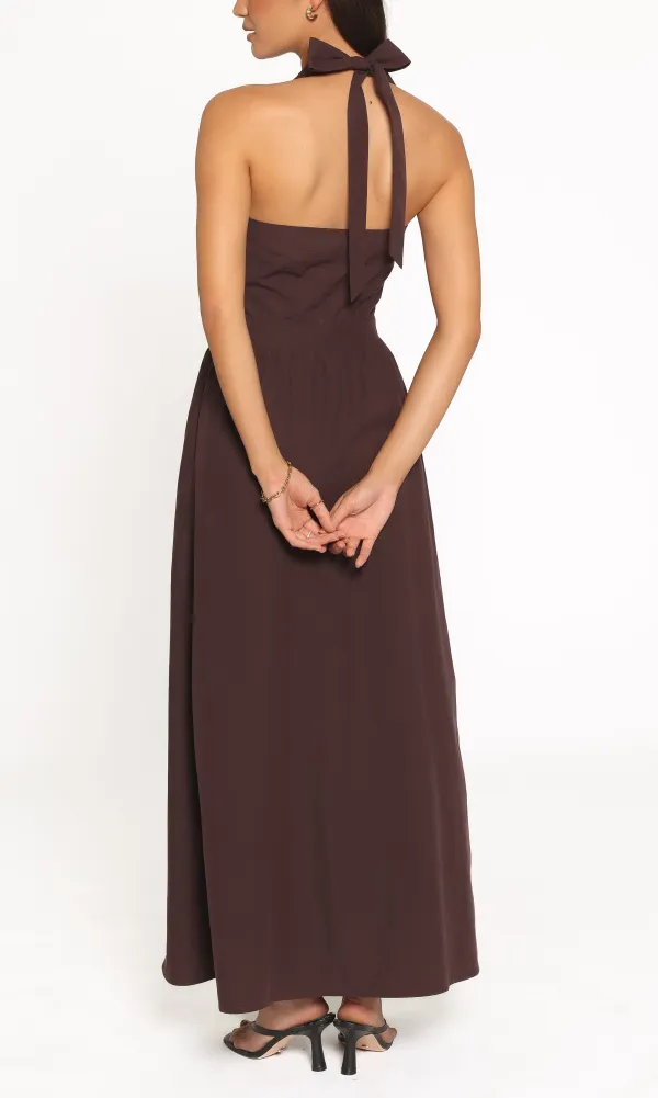 Cotton Halter Maxi Dress