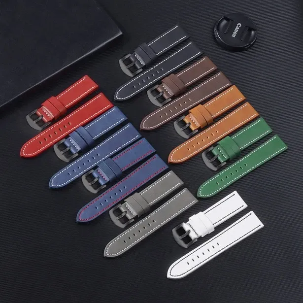 Classic Leather Watch Strap for Smart Watch & Mechanical Watch