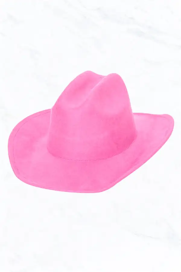 Big Brim Suede Western Cowboy Fedora Hat