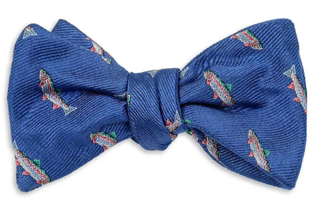 Modern Patterned Silk Bow Tie