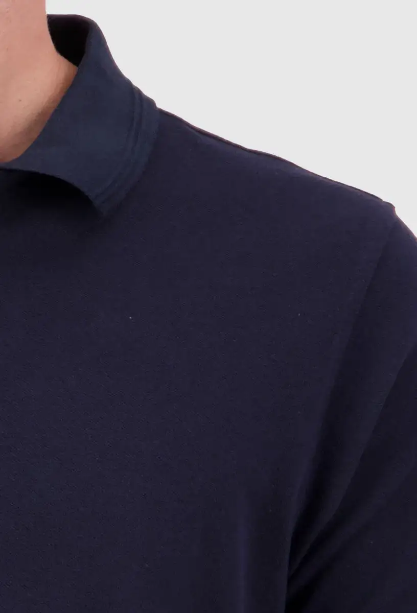 Men's Textured Polo Shirt