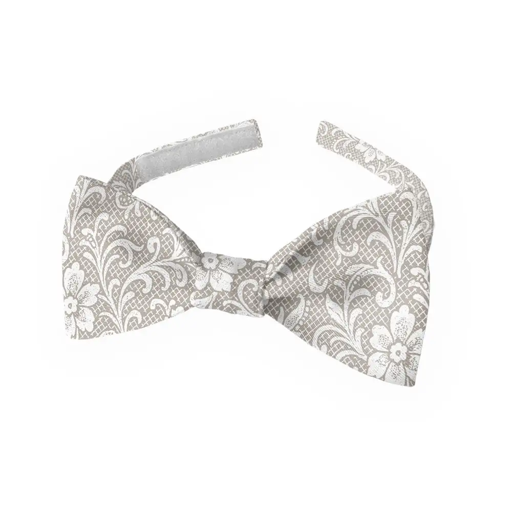 Lacework Floral Motif Bow Tie