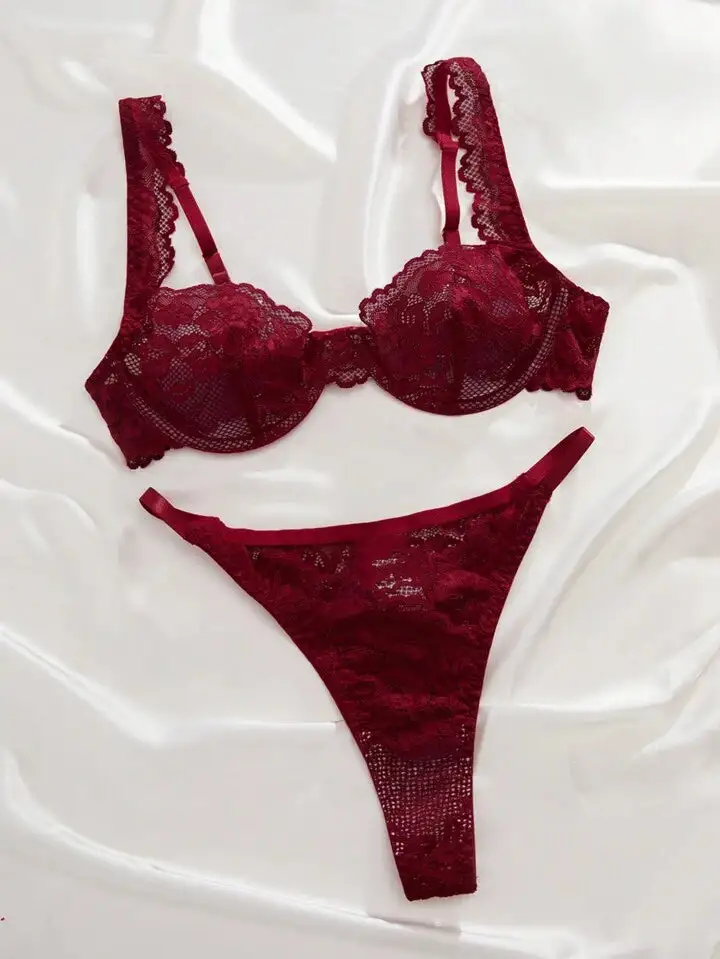 Modern Mesh Sheer Lingerie Set