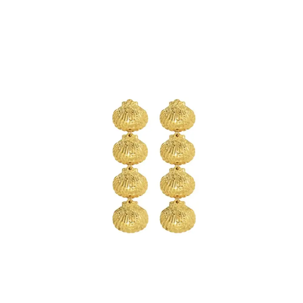 Sculpted Refined Drop Earrings