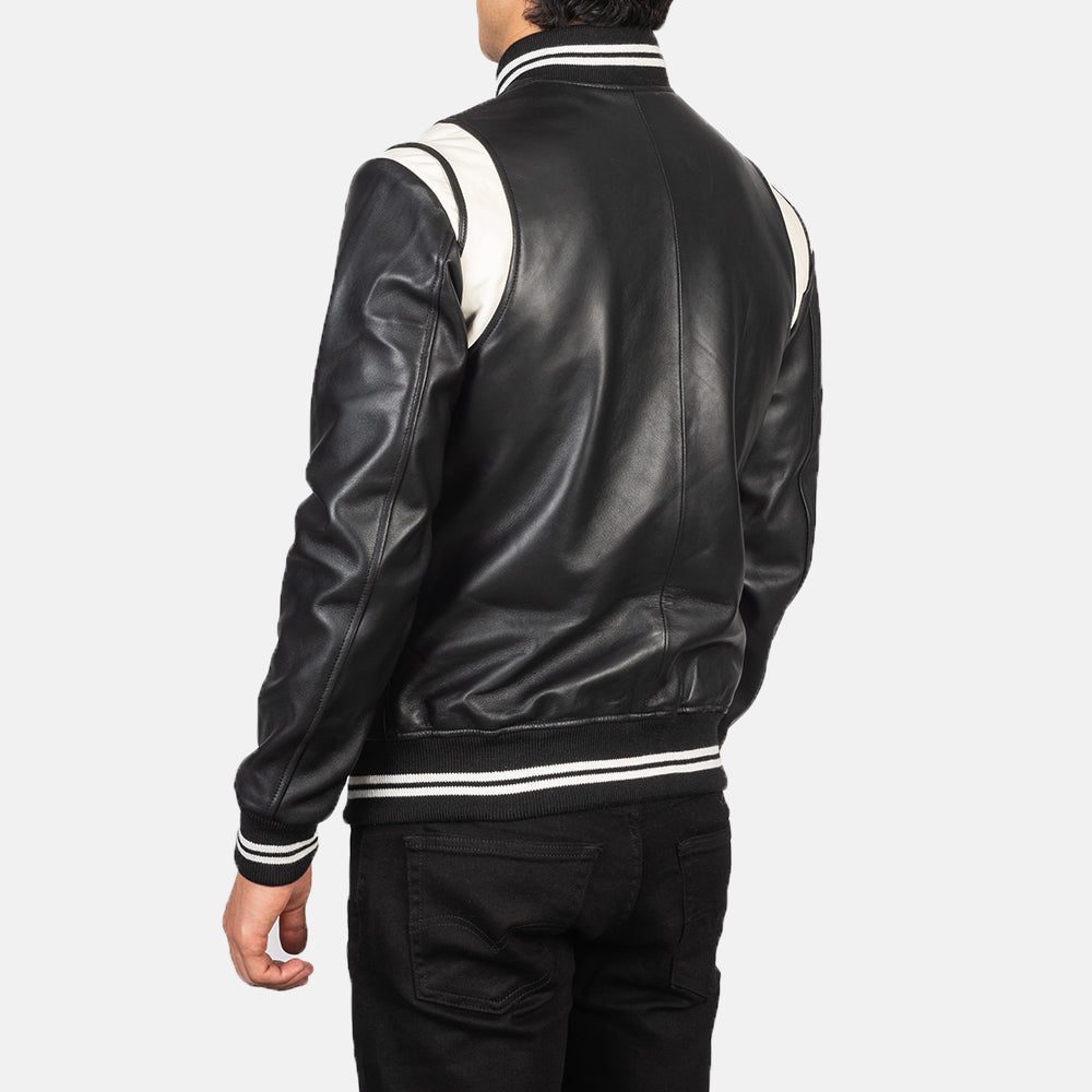 Men's Utility Leather Varsity Jacket