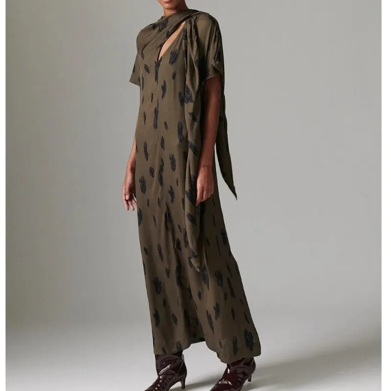 Cap-Sleeve Women's Maxi Dress