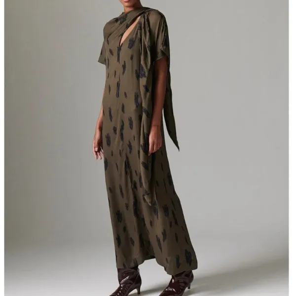 Cap-Sleeve Women's Maxi Dress
