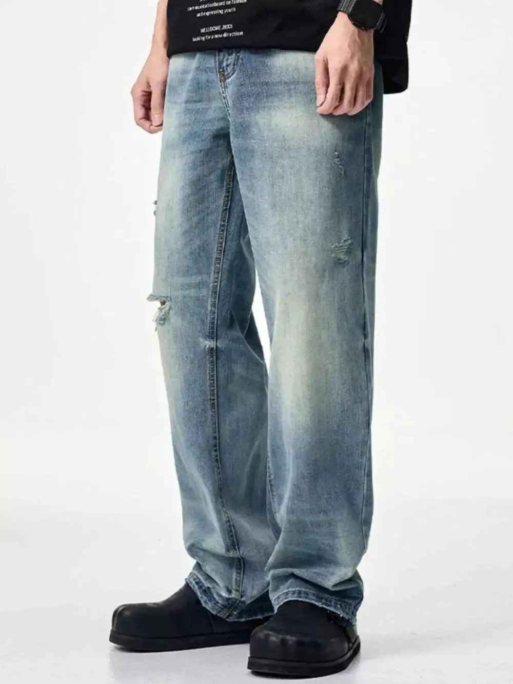 Everyday Distressed Relaxed Fit Jeans