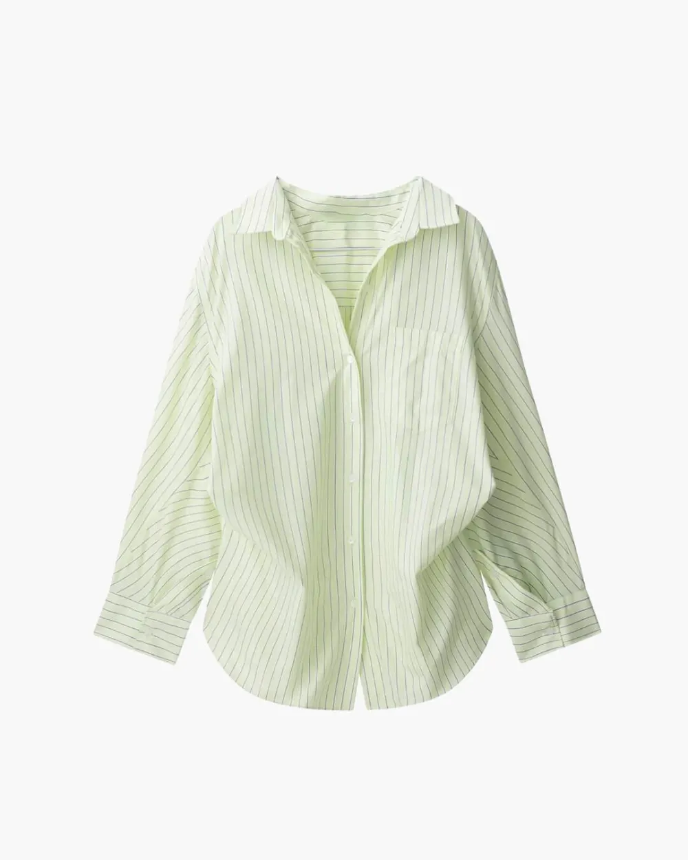Bat-Sleeve Striped Shirt