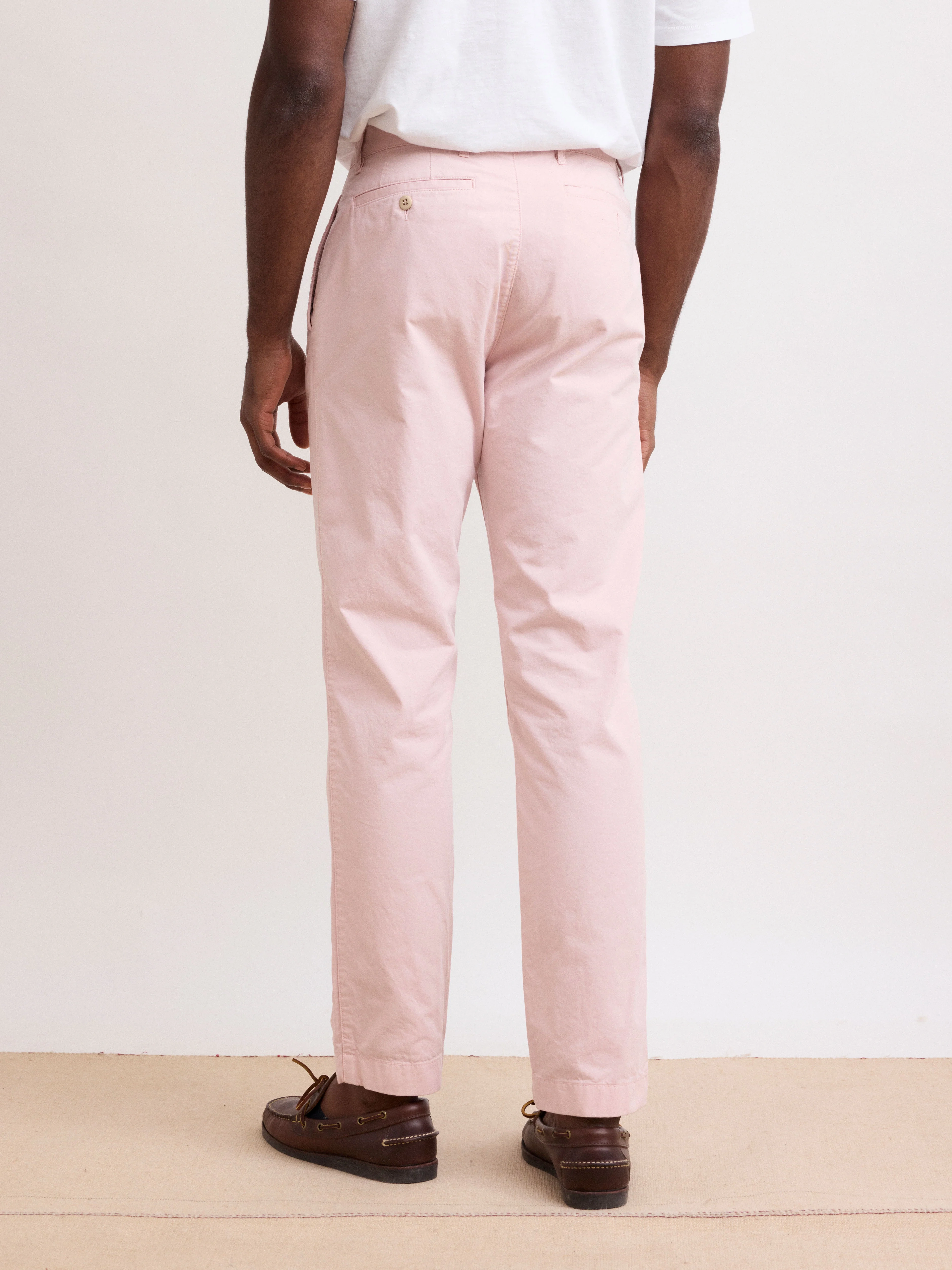 Men's Casual Style Faded Pink Pants