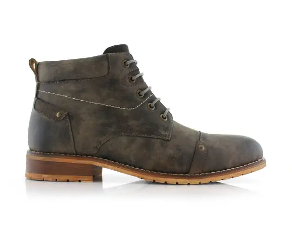 Faux-Suede Suede Faux-Leather Dress Ankle Boots