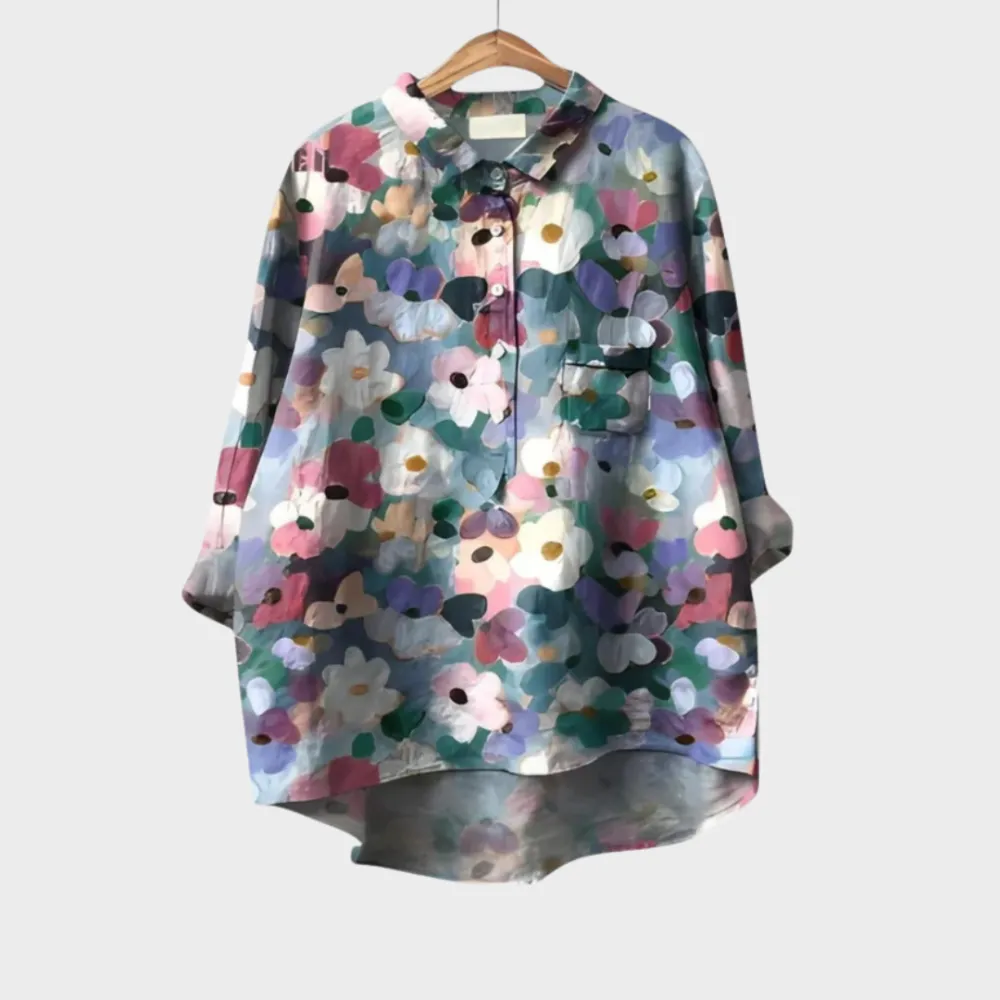 Structured Printed Soft Tailored Top