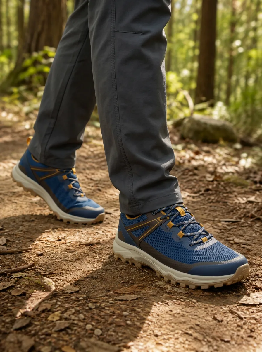 Men's Crest Hiking Mesh Printed Shoes