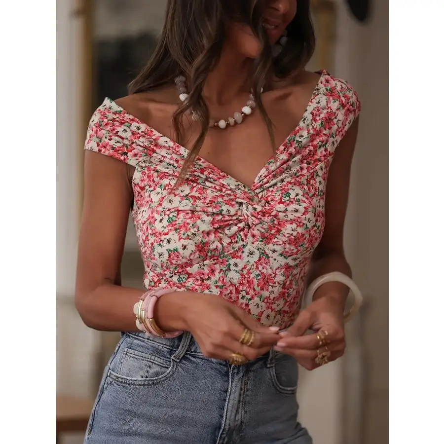Twisted Front Sleeveless Top