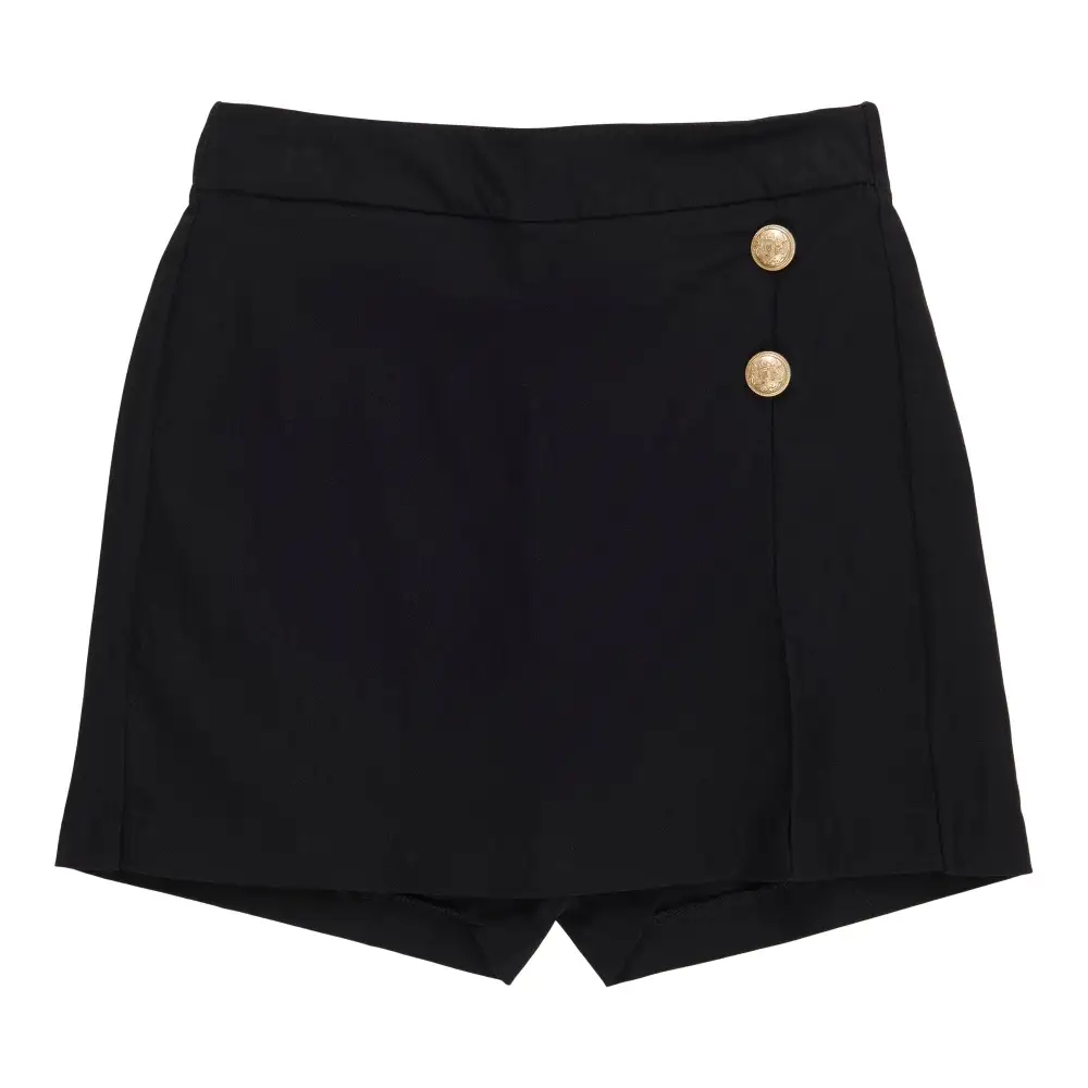 Button Detail Everyday Skort