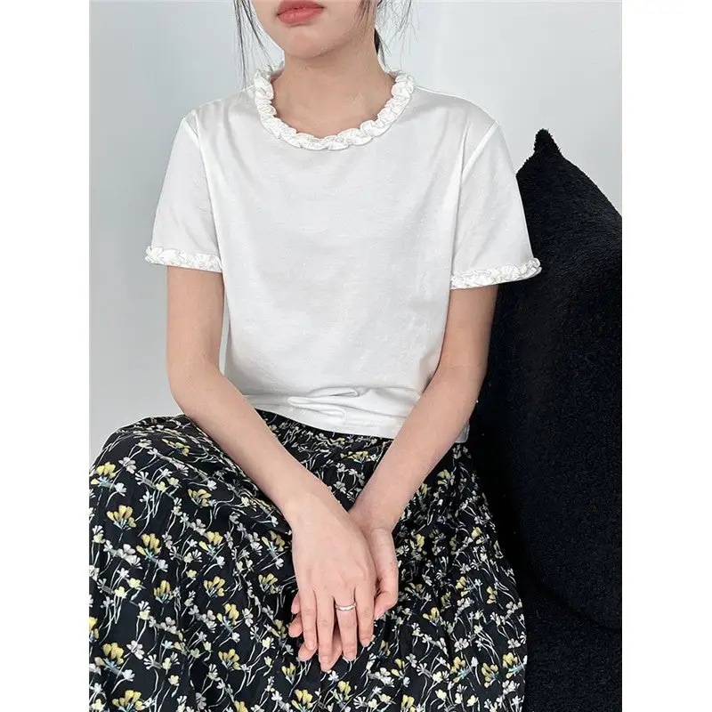Ruffle Sleeve T-Shirt