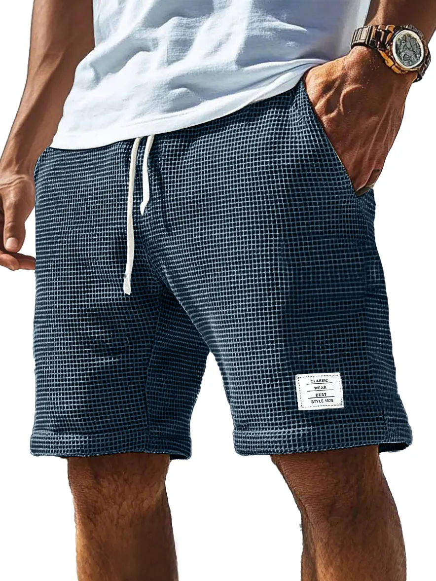 Everyday Textured Knit Drawstring Shorts