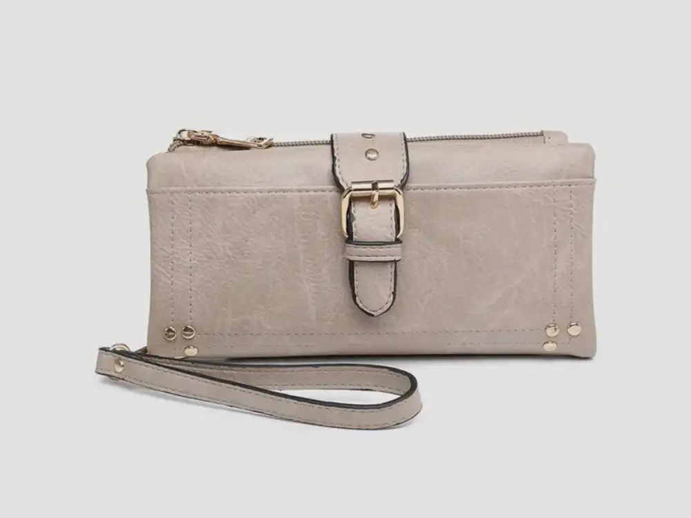 Buckle Accent Clutch Bag