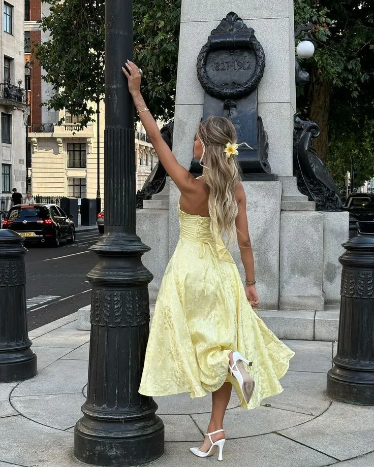 Embellished V-Neck Midi Dress