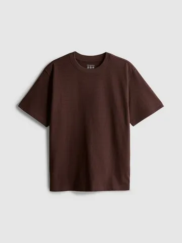 7-15yrs | Pure Cotton Stripe Textured T-Shirt