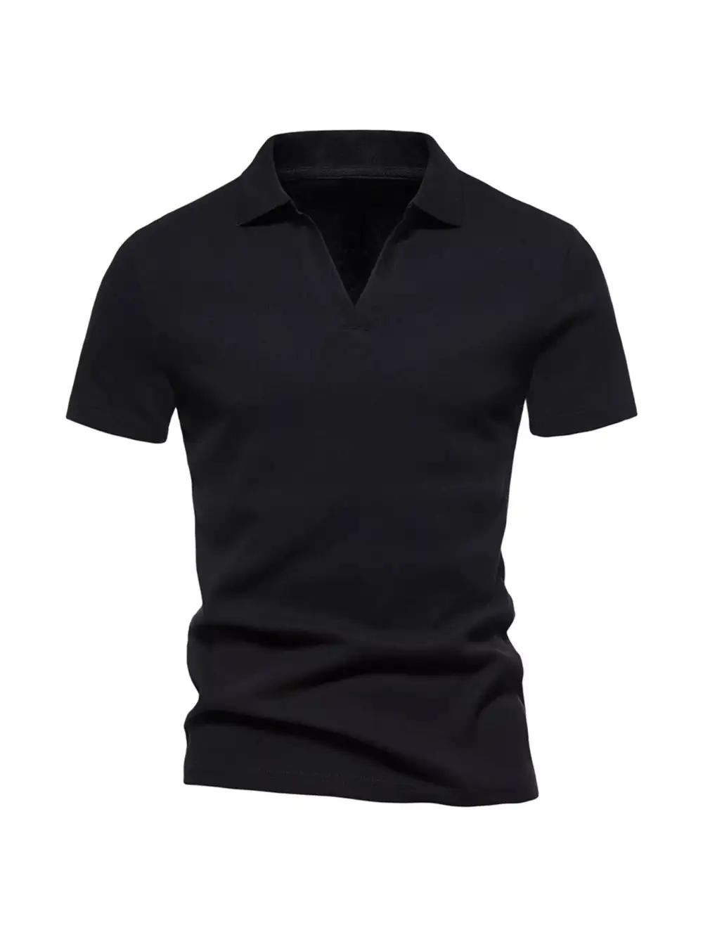 Notched-Collar Polo Shirt