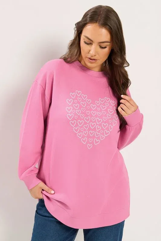 Pink Heart Sweatshirt
