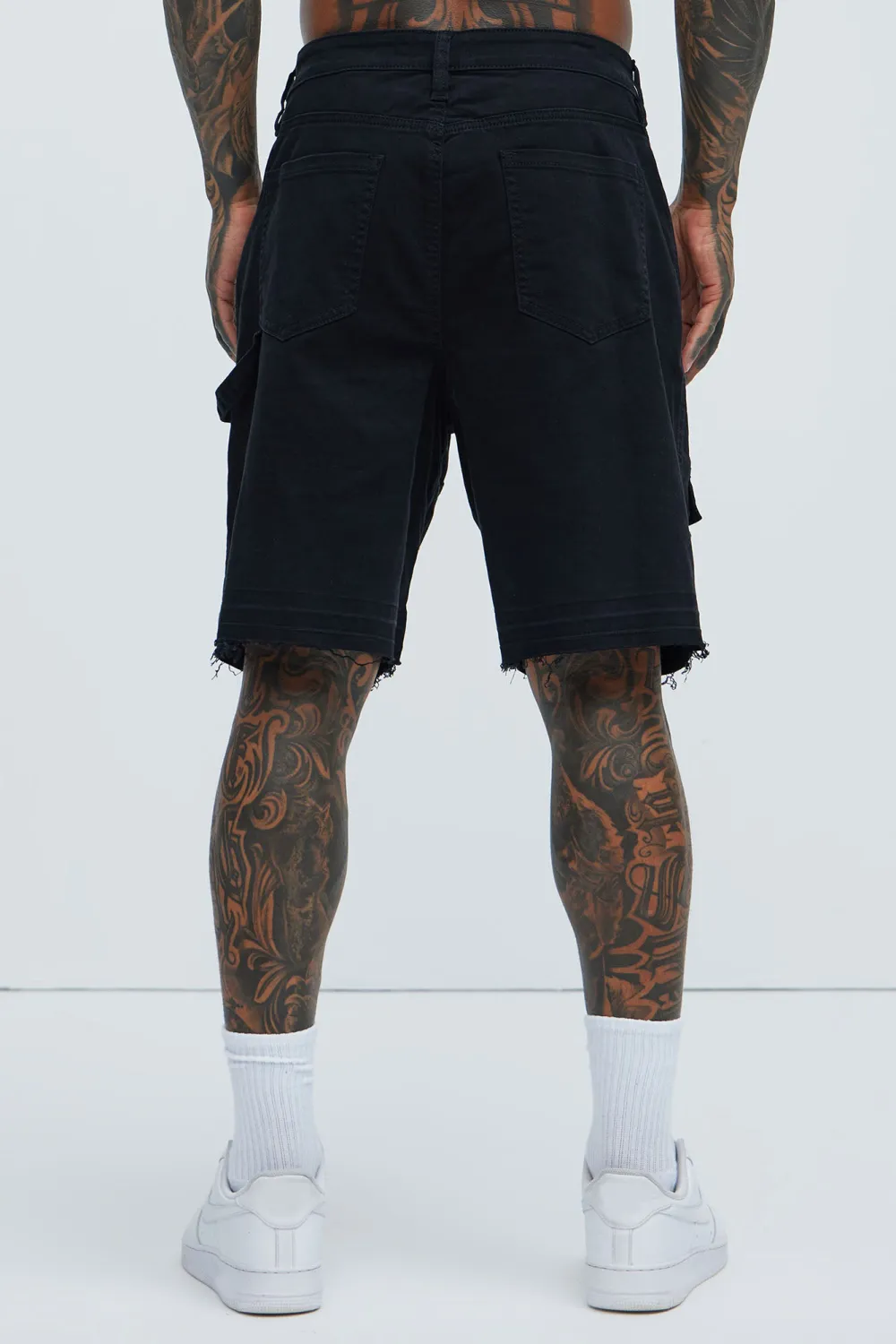 Solid Cargo Relaxed Shorts