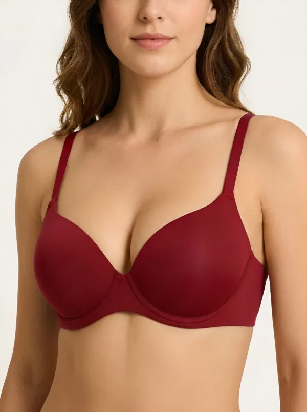 Women's Padded Underwire Seamless Molded-Cup Bra