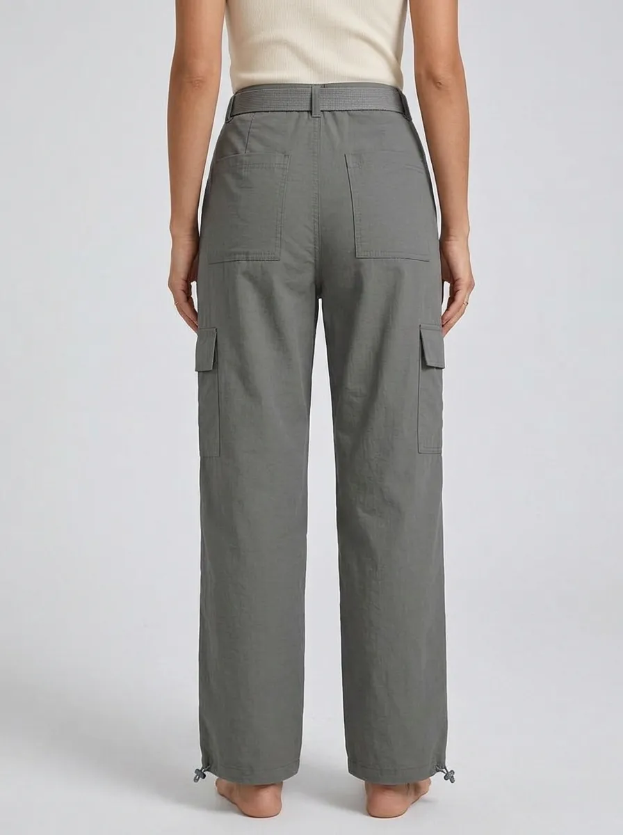 Women's Utility Cargo Pants with Belt