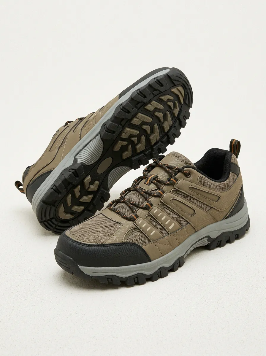 Men's Outdoor Hiking Camo Pattern Print Shoes