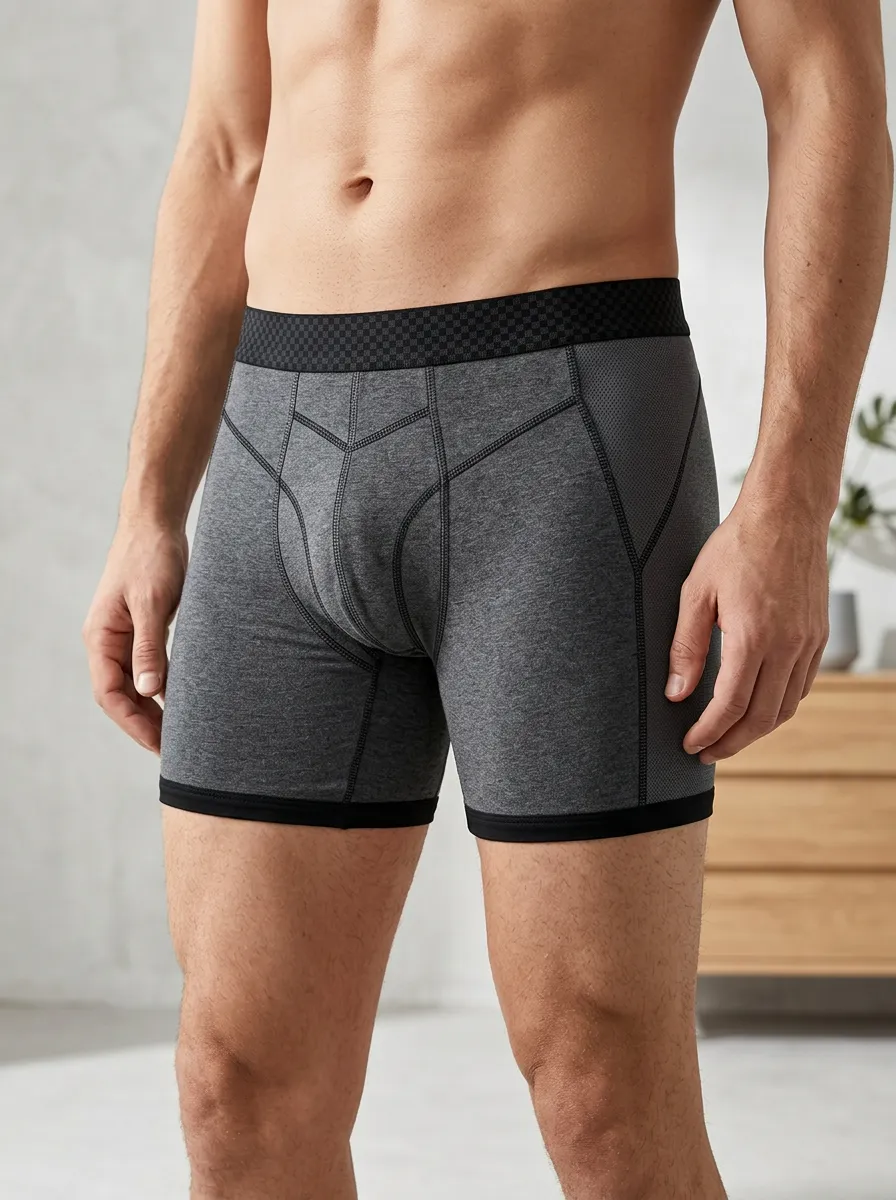 Urban Performance Athletic Waistband-Detail Clean Look Men's Boxer Briefs