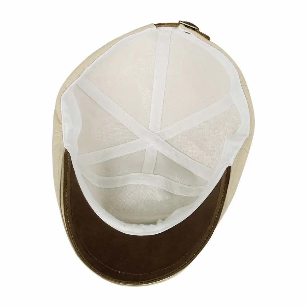 Faux Leather Newsboy Cap