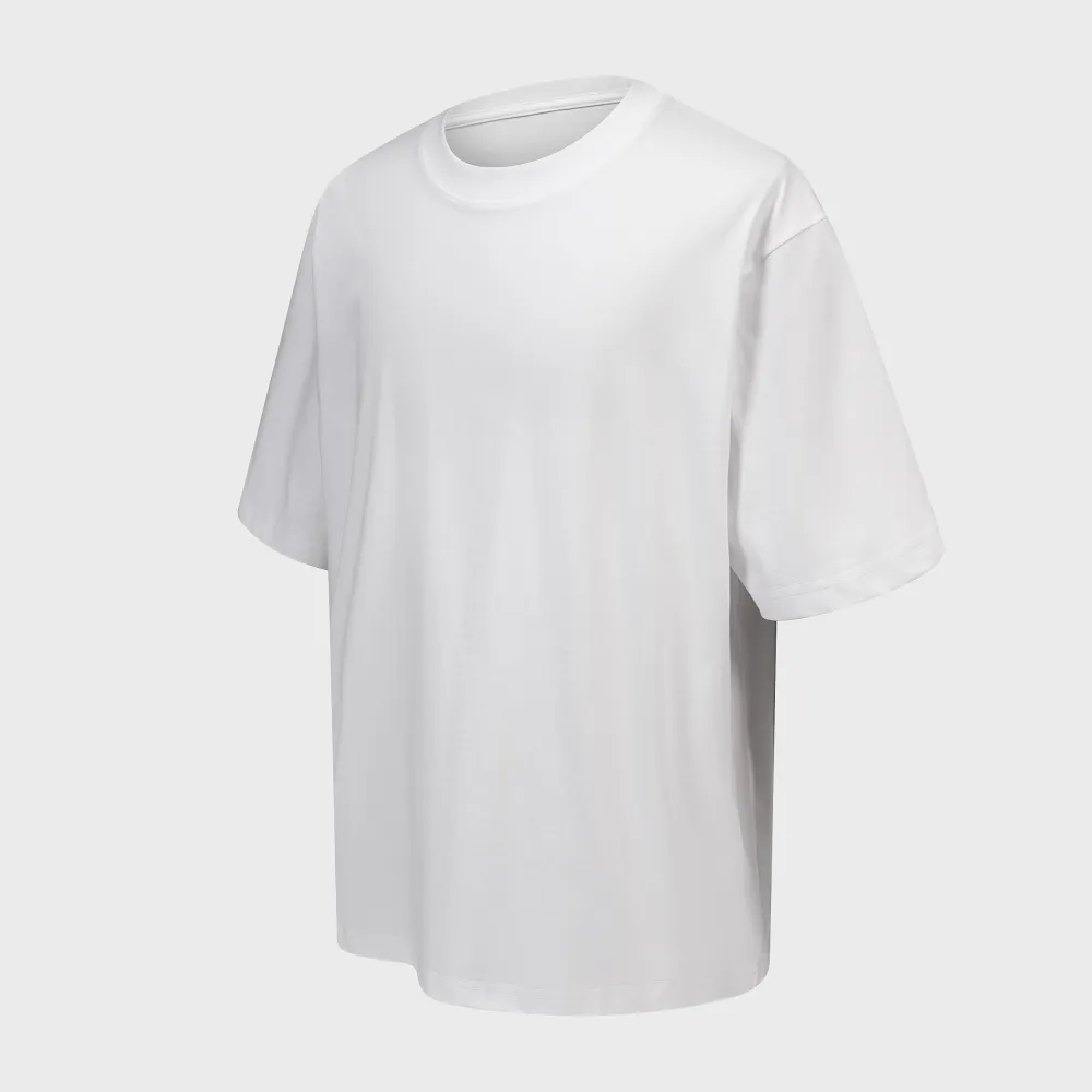 Relaxed Mid Sleeve Drop Shoulder T-Shirt