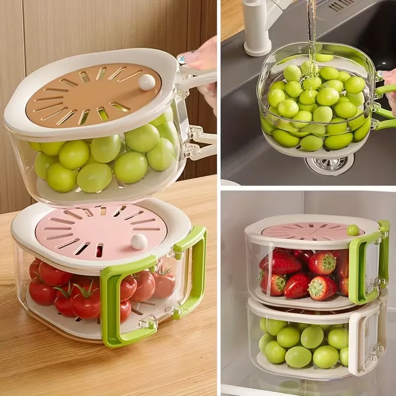 2-in-1 Fruit Washing & Storage Container