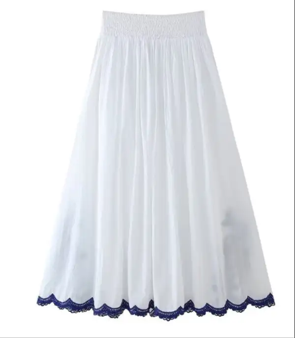 Lace Lace Trim Skirt
