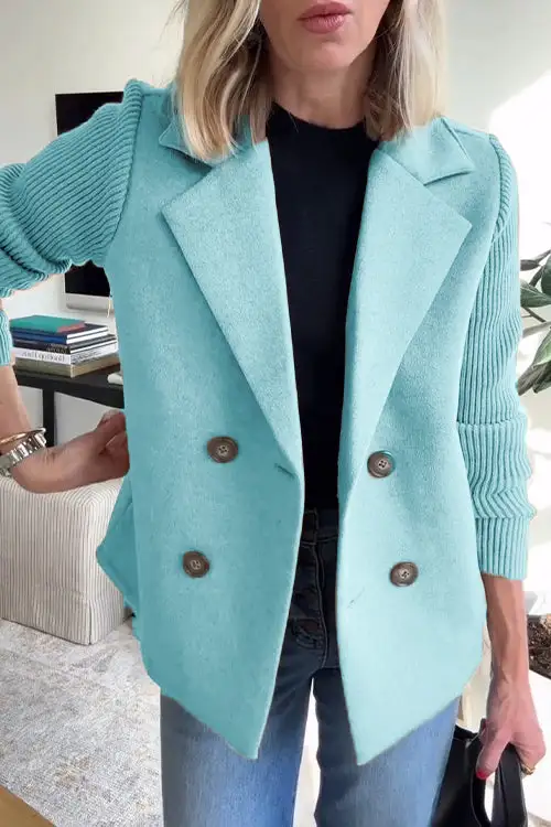 Knit Longline Blazer
