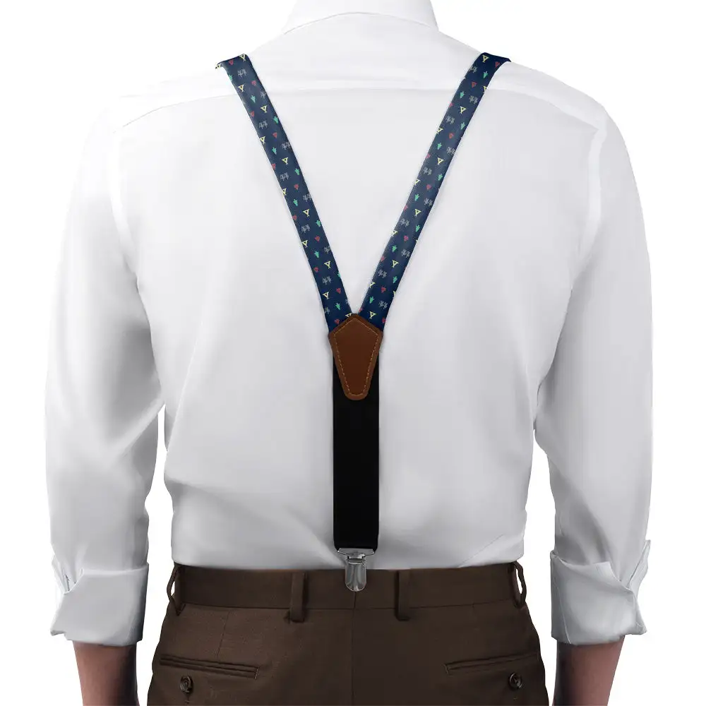 Camping With Friends Theme Suspenders
