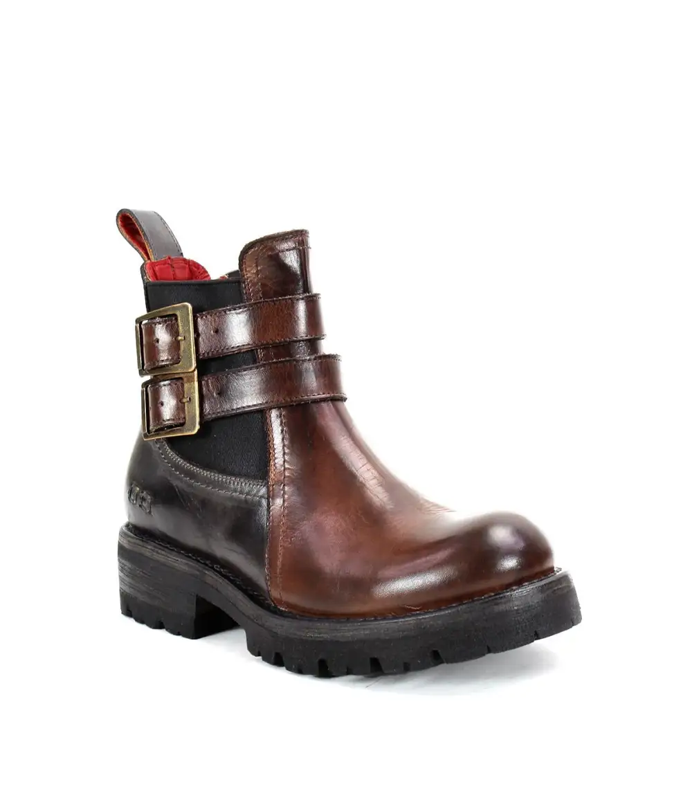 Side-Zip Buckled Rugged Everyday Boots