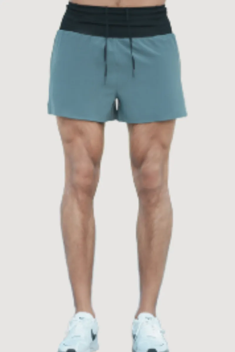 Quick Dry Storage Pocket Dual Layer Athletic Shorts